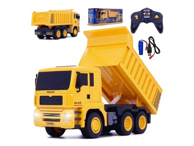 &uu CAMION VOLQUETE CONTROL REMOTO JUGUETE ESCALA 1:18 (13553)